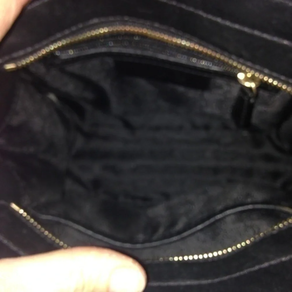 MICHAEL KORS black leather Hamilton mini  bag